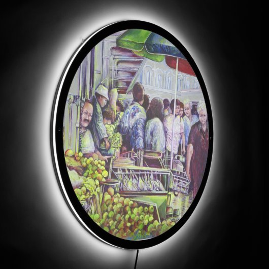 Apple Pie Requires Apples LED Sign (Angle)