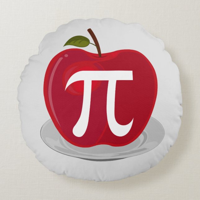 Apple Pie Round Pillow (Front)