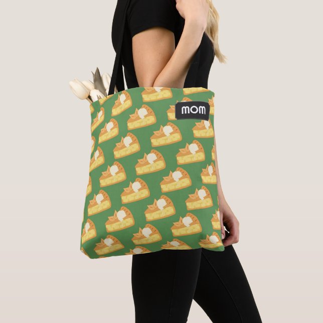 Apple Pie Slices - tasty pastry wedges - your text Tote Bag (Close Up)