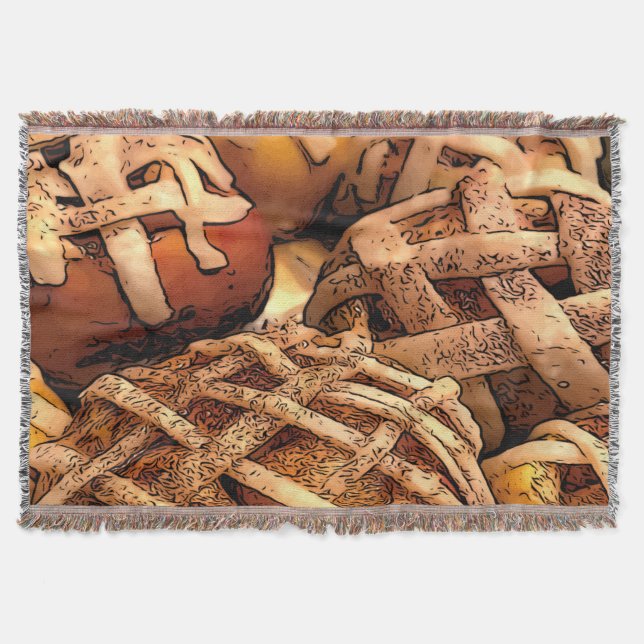 Apple Pie Tarts Throw Blanket (Front)
