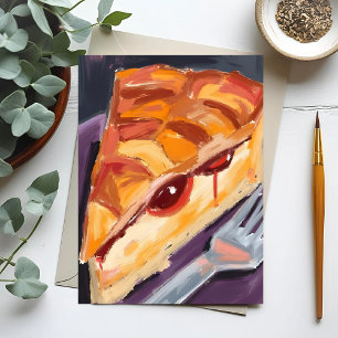 Apple Pie Thanksgiving Watercolor Holiday Postcard