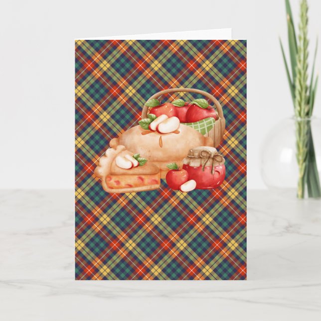 Apple Pie Time Blank  Card (Front)