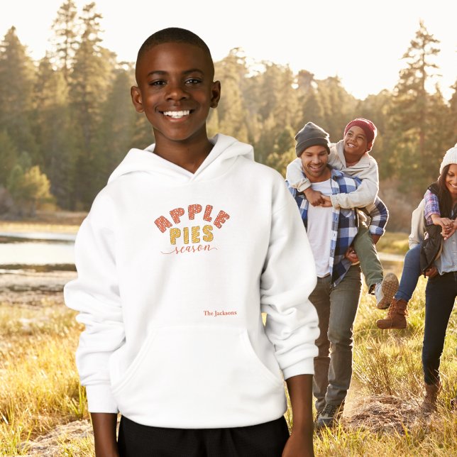 Apple Pies Season Vibes Personalize Name Hoodie (Creator Uploaded)