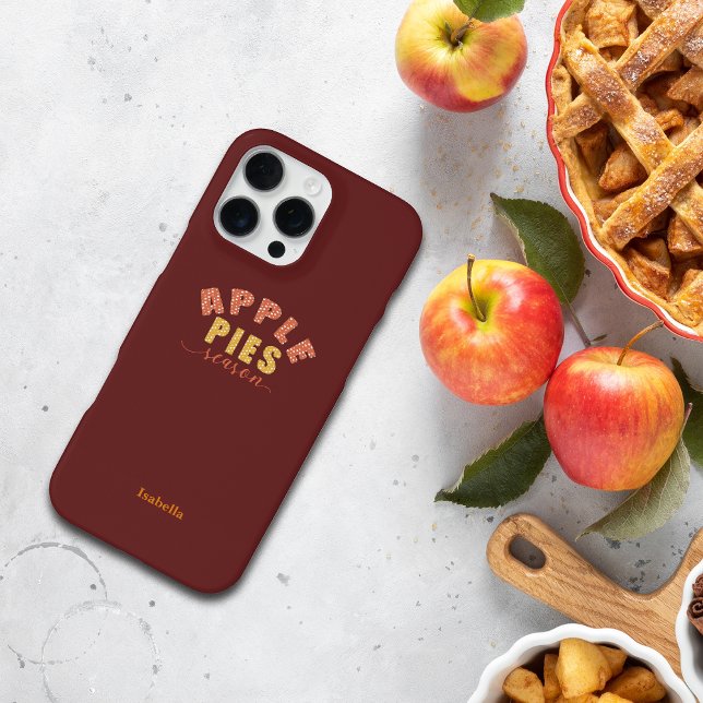 Apple Pies Vibes Personalize Name Phone Case (Creator Uploaded)