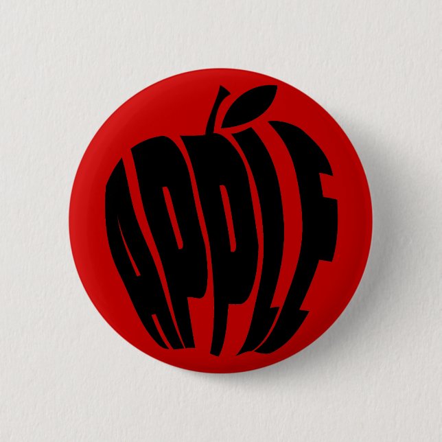 APPLE PINBACK BUTTON (Front)