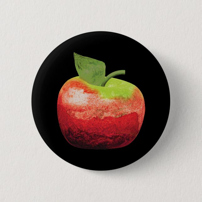 Apple Pinback Button (Front)