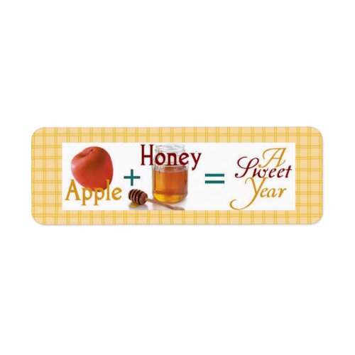 Apple Plus Honey Rosh Hashana Label