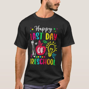 Apple Preschool Teacher Boy Girl Happy Last Day Of T-Shirt