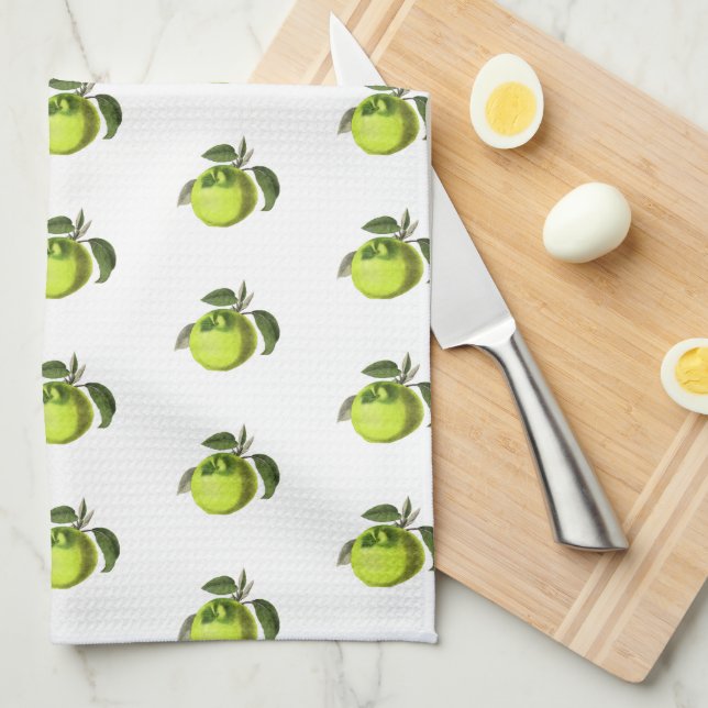 Apple Print Kitchen Towel (Quarter Fold)