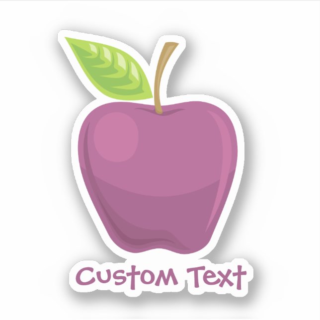 Apple Purple Sticker (Front)