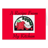 Apple Recipe Notecard (Front Horizontal)
