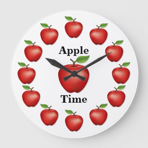 Apple Red Delicious Large Clock