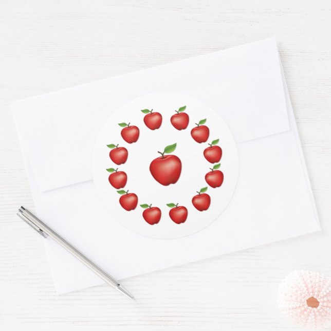 Apple, Red Delicious Sticker (Envelope)
