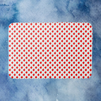 Apple Red Fruit Pattern Bath Mat