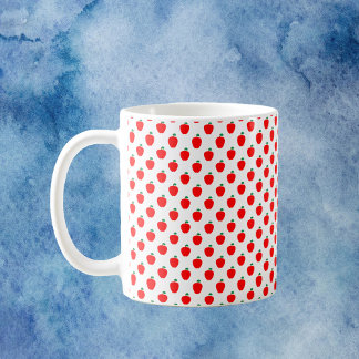Apple Red Fruit Pattern Coffee Mug