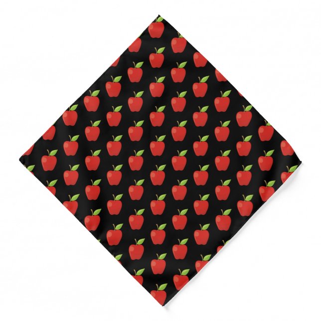 Apple Red Pattern Bandana (Front)