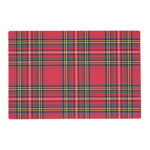 Apple Red Plaid Paper Placemats