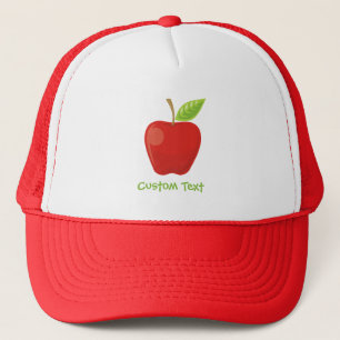 Apple Red Trucker Hat