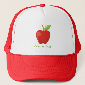 Apple Red Trucker Hat