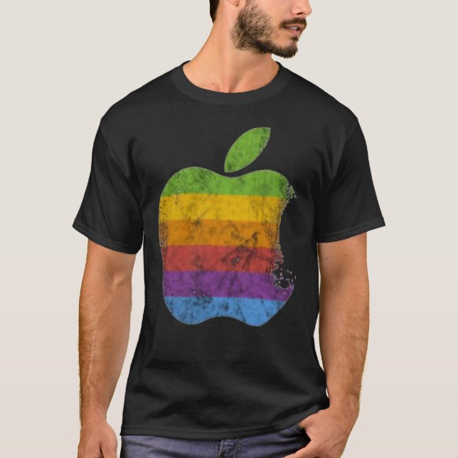 Apple Retro logo Classic T-shirt (Front)