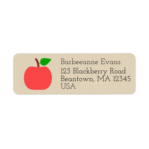 Apple Return Address Label