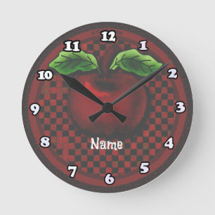 Apple Round Clock