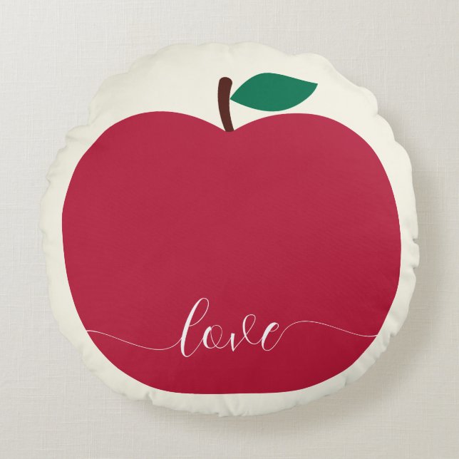 Apple  round pillow (Front)