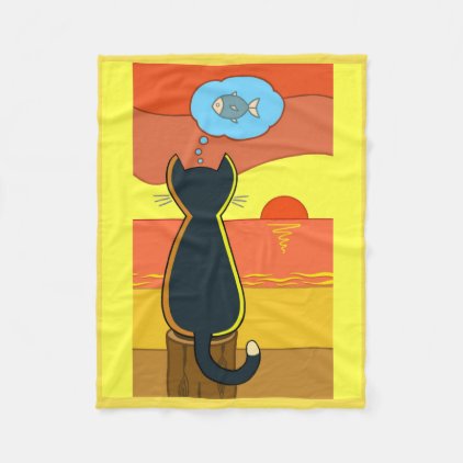 Apple's Fishy Idea Fleece Blanket