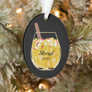 Apple Sangria Personalized Ornament