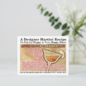 Apple Sauce Cake Martini Recipe Postcard (Standing Front)