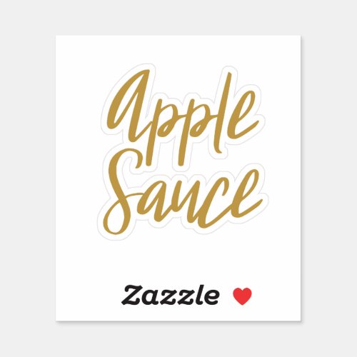 Apple Sauce Storage Sticker