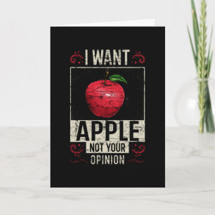 Apple Saying Funny Card