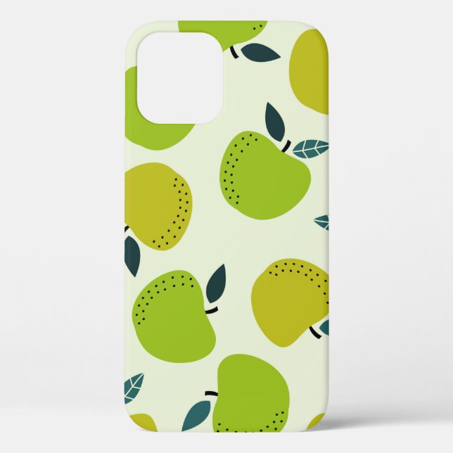 Apple seamless pattern. Fruit theme illustration.a Case-Mate iPhone Case (Back)
