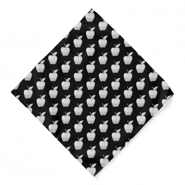 Apple Silver Pattern Bandana (Front)