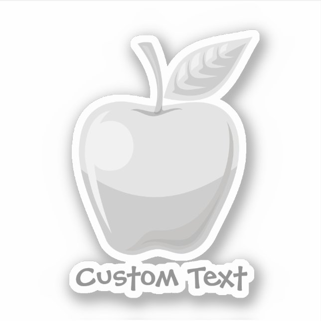 Apple Silver Sticker (Front)