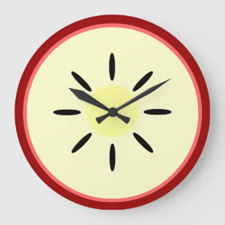 Apple Slice Large Clock