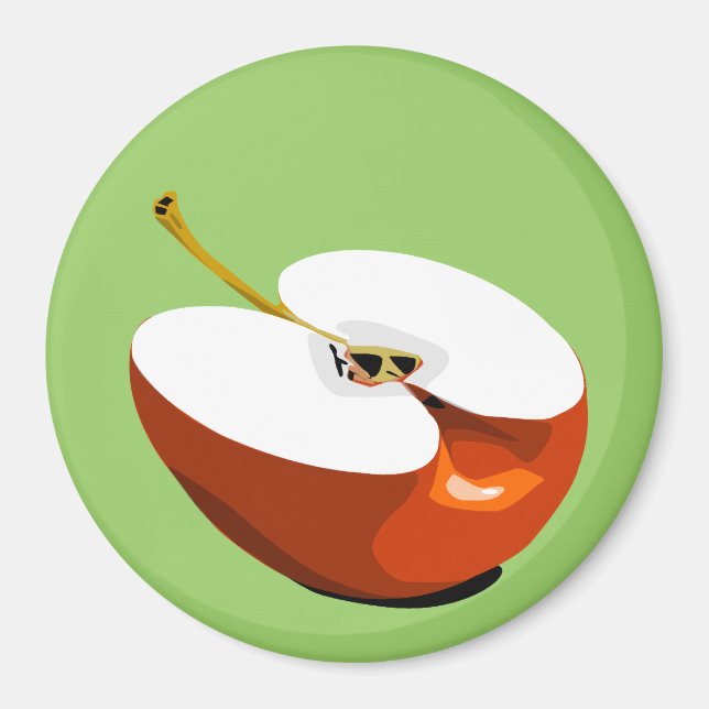 Apple slice magnet (Front)