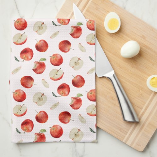 Apple Slices Pattern Kitchen Towel