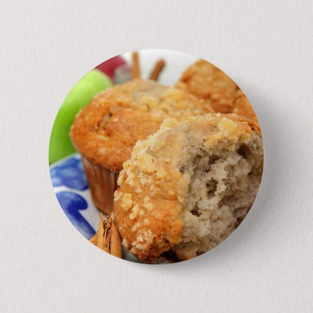 Apple Spice Muffin Pinback Button (Front)