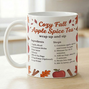 Apple Spice Tea Recipe Fall Kitchen Coffee Mug