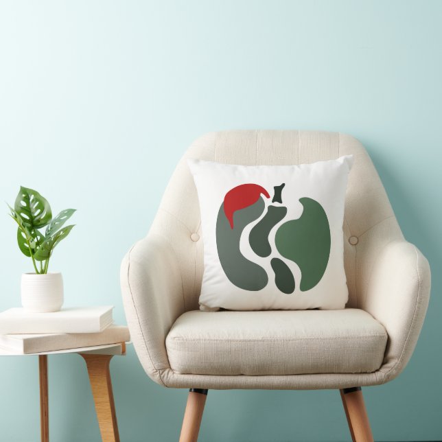 "Apple Splitting" Throw Pillow (Chair)
