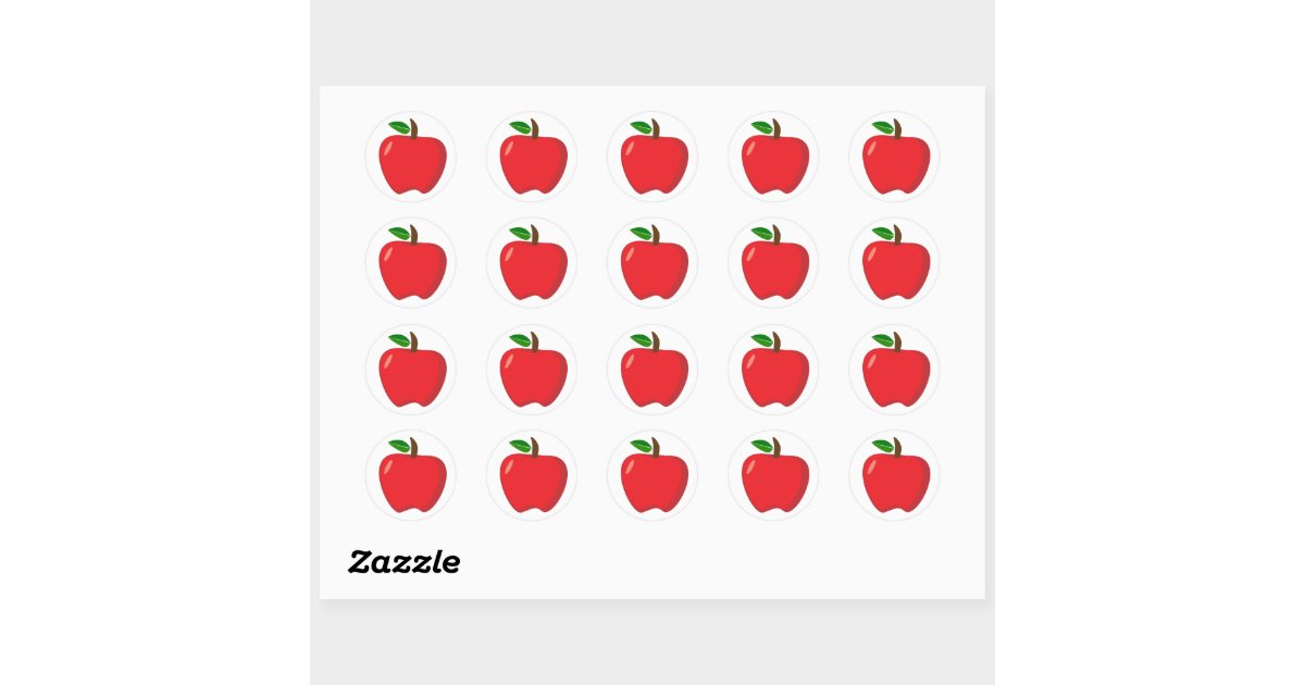 Apple stickers Zazzle