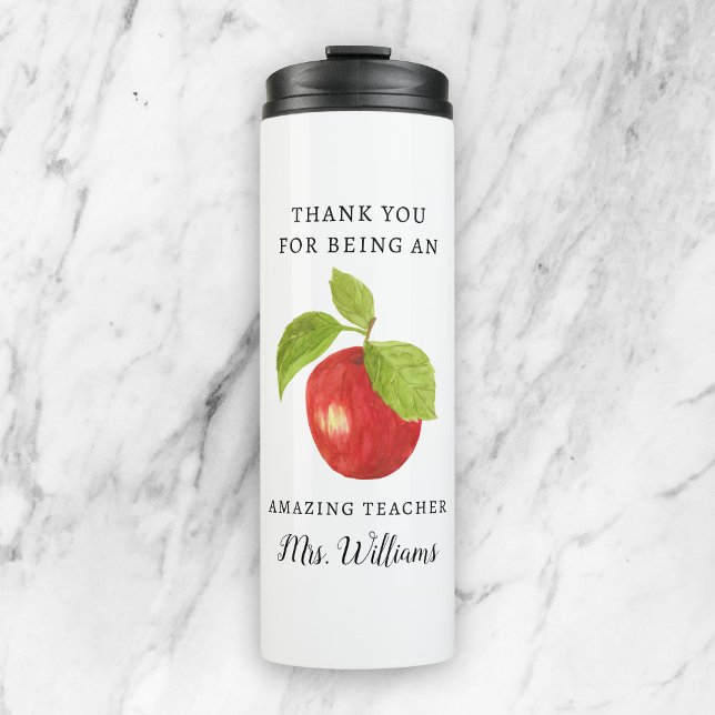 Apple Teacher Appreciation Name Tumbler (Creator Uploaded)