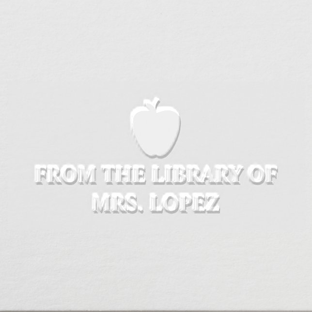 Apple Teacher Classroom Library Embosser (Design)