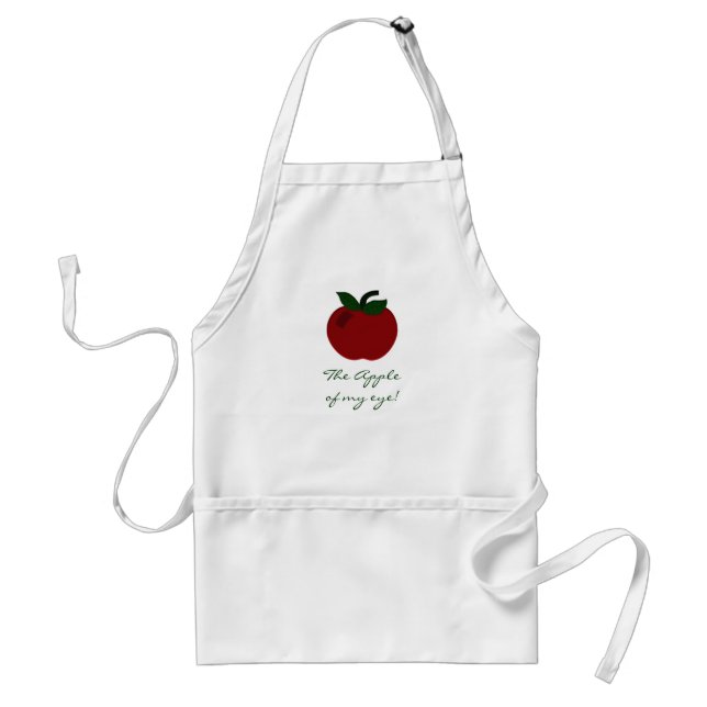 Apple Teacher Collection Adult Apron (Front)