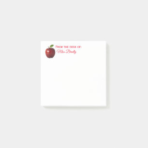 Apple Teacher -From the Desk of Custom Post-it Notes