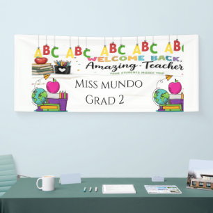 Apple Teacher Welcome Banner Personalized Classr
