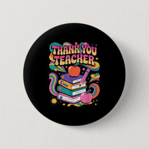 Apple Thank You Teachers Teacher Motivational Appr Button