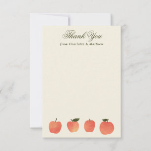 Apple Theme Fall Harvest Thank You Card