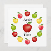 Apple Time, Delicious, Granny Smith, Pink Variety (Front/Back)